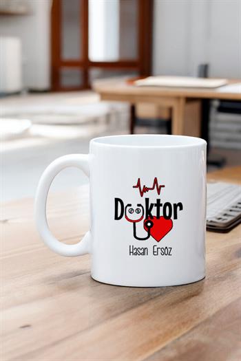 Doktora Hediye Kişiye Özel Kupa Bardak