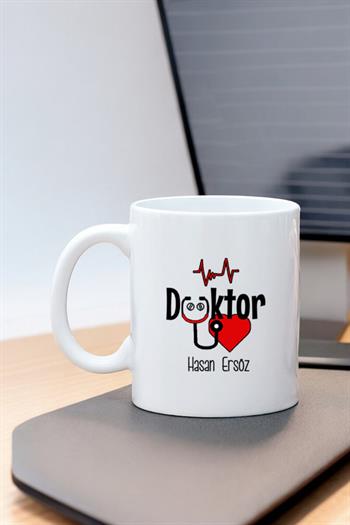 Doktora Hediye Kişiye Özel Kupa Bardak