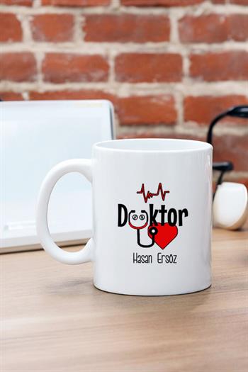 Doktora Hediye Kişiye Özel Kupa Bardak