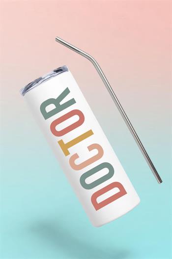 Doktora Özel Hediye Kişiye Özel Çelik Termos Bardak