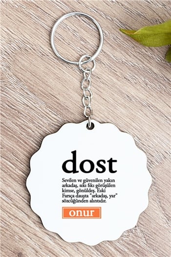 Dost Kelime Anlamı Anahtarlık
