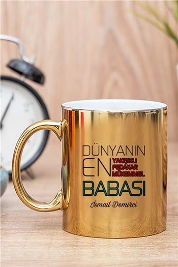 Dünyanın En İyi Babası Gold - Silver Kupa Bardak