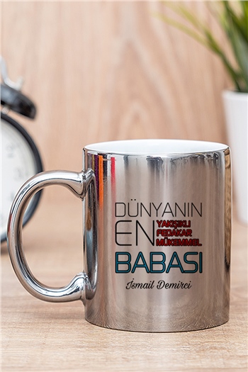 Dünyanın En İyi Babası Gold - Silver Kupa Bardak