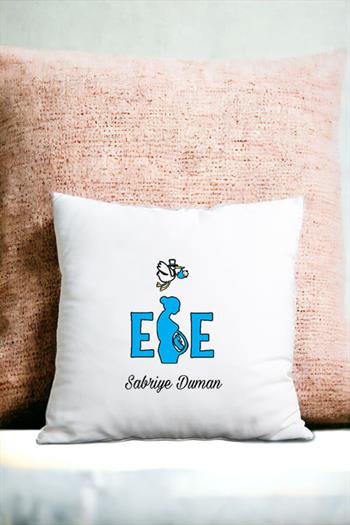 Ebe Saten Kare Yastık