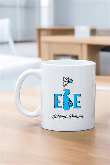 Ebeye Hediye Beyaz Kupa Bardak