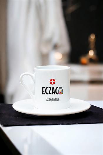 Eczacı Beyaz Türk Kahvesi Fincanı