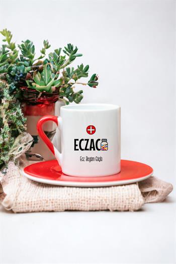 Eczacı Renkli Türk Kahvesi Fincanı