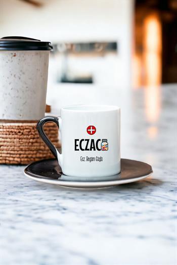 Eczacı Renkli Türk Kahvesi Fincanı
