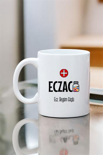 Eczacıya Hediye Beyaz Kupa Bardak