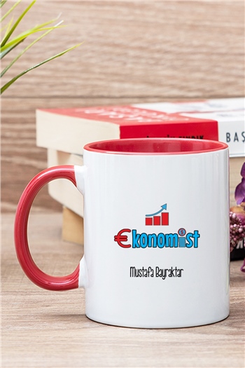 Ekonomist İçi Renkli Kupa Bardak