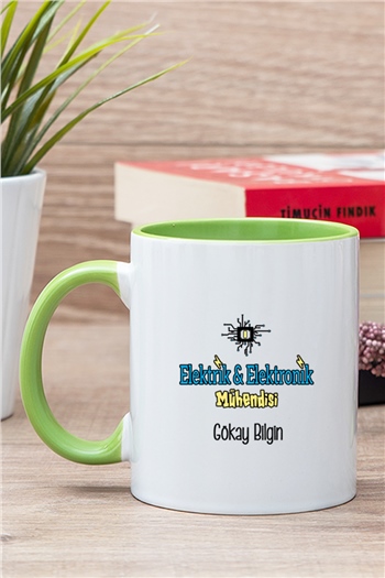 Elektrik Elektronik Mühendisi İçi Renkli Kupa Bardak