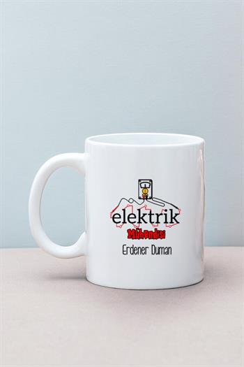Elektrik Mühendisine Hediye Beyaz Kupa Bardak