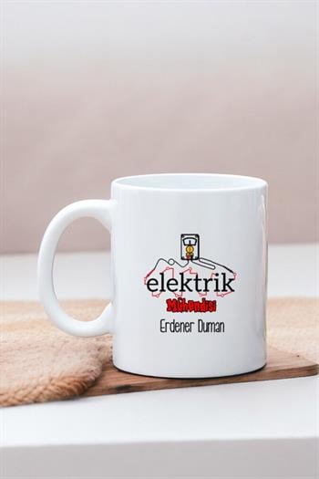 Elektrik Mühendisine Hediye Beyaz Kupa Bardak