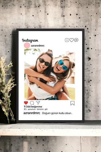 En Yakın Arkadaşa Doğum Günü Hediyesi İnstagram Tasarım Çerçeve