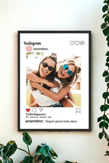 En Yakın Arkadaşa Doğum Günü Hediyesi İnstagram Tasarım Çerçeve