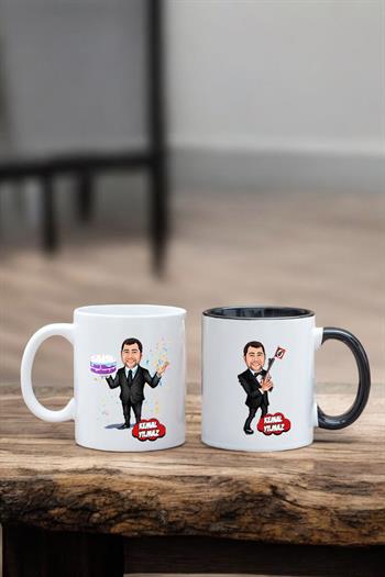 En Yakın Erkek Arkadaşa Doğum Günü Hediyesi Karikatürlü Kupa