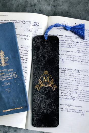 Erkeğe Hediye Baş Harf Tasarımlı Metal Kitap Ayracı