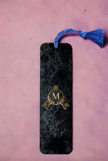 Erkeğe Hediye Baş Harf Tasarımlı Metal Kitap Ayracı