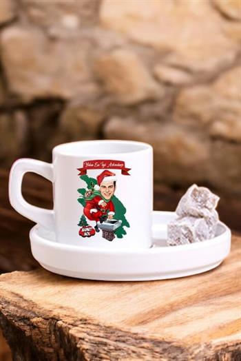 Erkek Arkadaşa Yılbaşı Hediyesi Karikatürlü Türk Kahvesi Fincanı