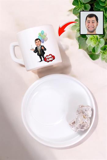 Erkek Kardeşe Doğum Günü Hediyesi Karikatürlü Kahve Fincanı