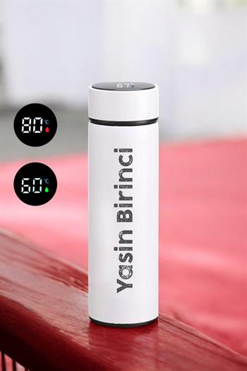 Erkek Sevgiliye Hediye Kişiye Özel Akıllı Termos