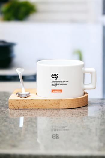 Eş Kelime Anlamı Ahşap Altlıklı Fincan