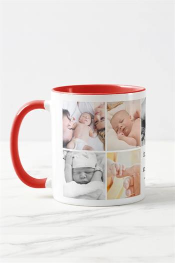 Eşe İlk Babalar Günü Hediyesi Fotoğraflı Renkli Kupa Bardak