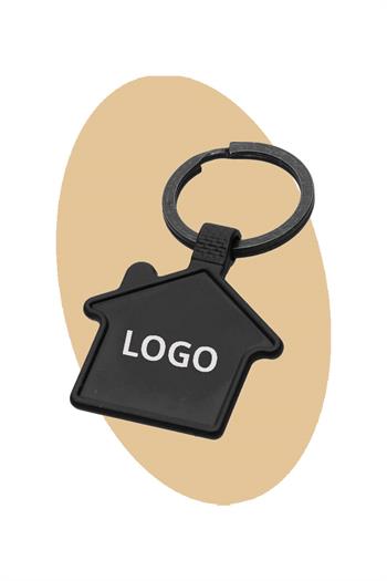 Ev Tasarım Siyah Metal Anahtarlık 0365-PETK