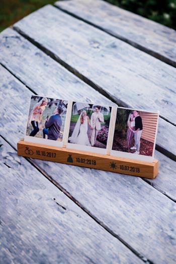 Evli Çiftlere Özel Hediye Ahşap Stand