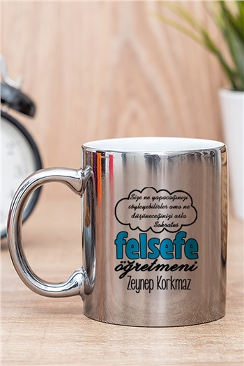 Felsefe Öğretmeni Gold - Silver Kupa Bardak