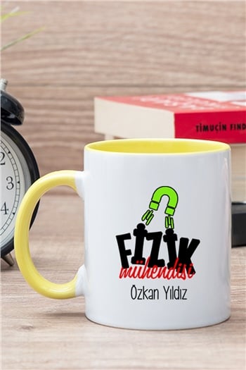 Fizik Mühendisi İçi Renkli Kupa Bardak