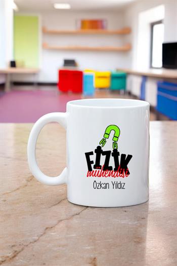 Fizik Mühendisine Hediye Beyaz Kupa Bardak