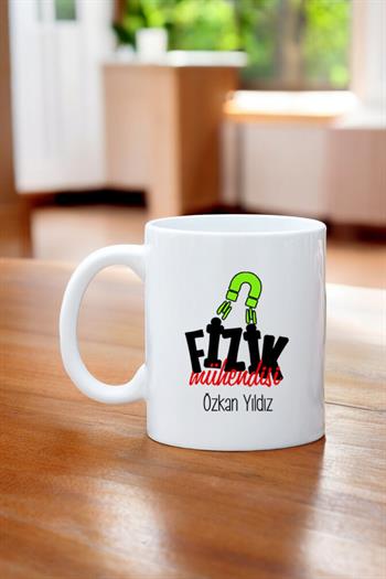 Fizik Mühendisine Hediye Beyaz Kupa Bardak