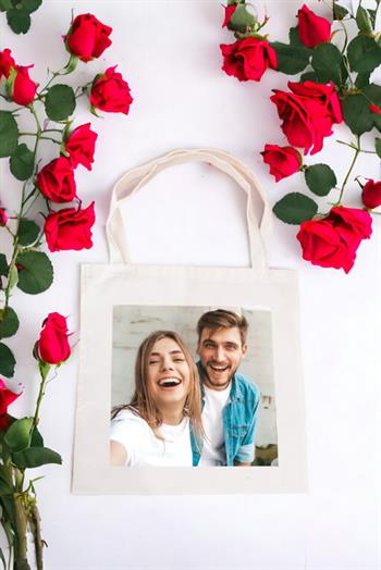 Fotoğraflı Bez Çanta