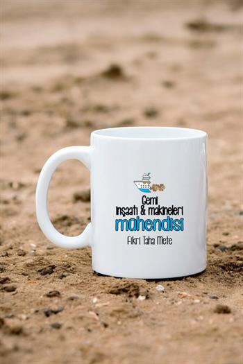 Gemi İnşaatı Mühendisine Hediye Beyaz Kupa Bardak