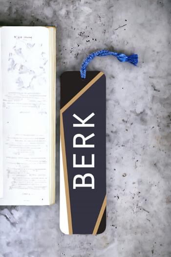 Geometrik Tasarım İsimli Metal Kitap Ayracı