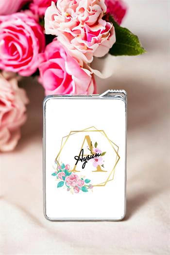 Geometrik Yaldız Tasarım Harfli Çakmak