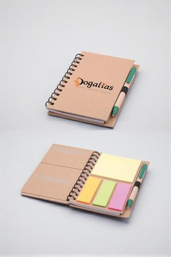 Geri Dönüşüm Kalemli Kraft Not Defteri 3736-İP