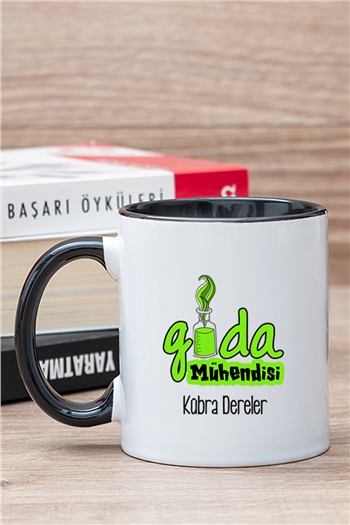 Gıda Mühendisi İçi Renkli Kupa Bardak