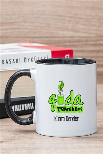 Gıda Teknikeri İçi Renkli Kupa Bardak