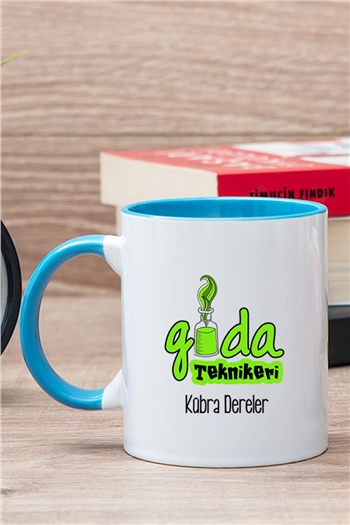 Gıda Teknikeri İçi Renkli Kupa Bardak