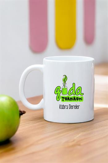 Gıda Teknikerine Hediye Beyaz Kupa Bardak