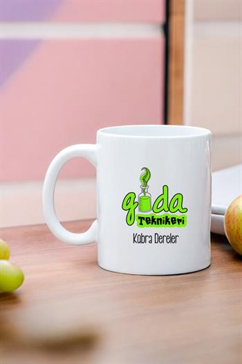 Gıda Teknikerine Hediye Beyaz Kupa Bardak