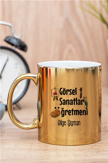 Görsel Sanatlar Öğretmeni Gold - Silver Kupa Bardak