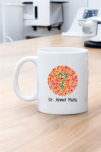 Göz Doktoruna Hediye Beyaz Kupa Bardak