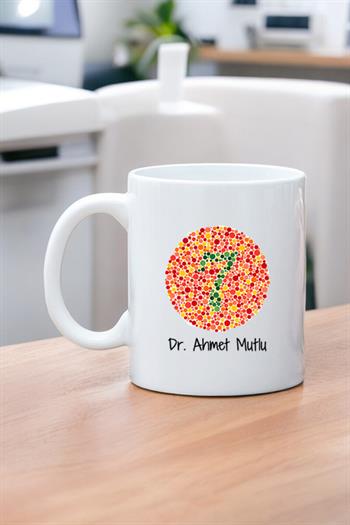 Göz Doktoruna Hediye Beyaz Kupa Bardak