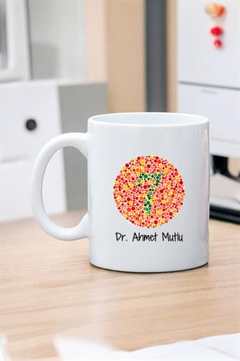 Göz Doktoruna Hediye Beyaz Kupa Bardak