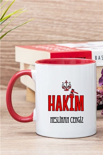 Hakim İçi Renkli Kupa Bardak