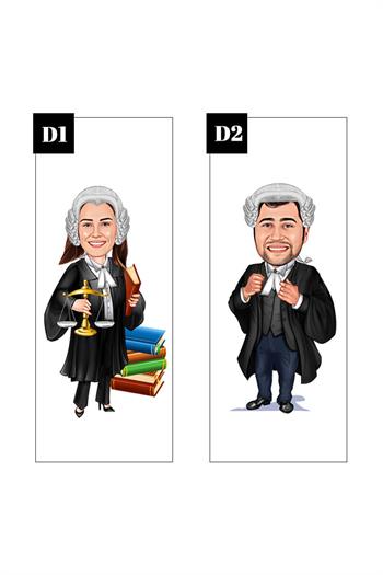 Hakime Hediye Kişiye Özel Hakim Karikatürlü Kupa Bardak