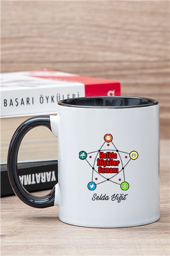 Halkla İlişkiler Uzmanı İçi Renkli Kupa Bardak